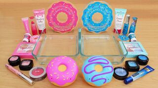 Pink vs Blue - Mixing Makeup Eyeshadow Into Slime Special Series 200 Satisfying Slime Video