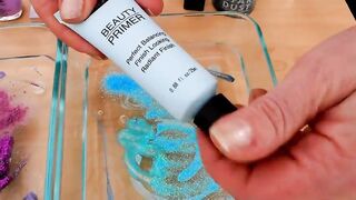 Lavender vs Blue - Mixing Makeup Eyeshadow Into Slime Special Series 197 Satisfying Slime Video