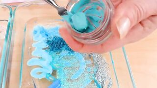 Lavender vs Blue - Mixing Makeup Eyeshadow Into Slime Special Series 197 Satisfying Slime Video