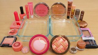 Peach Pie - Mixing Makeup Eyeshadow Into Slime Special Series 196 Satisfying Slime Video