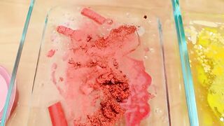 Strawberry vs Pineapple Mixing Makeup Eyeshadow Into Slime Special Series 195 Satisfying Slime Video