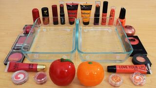 Apples vs Oranges - Mixing Makeup Eyeshadow Into Slime Special Series 191 Satisfying Slime Video