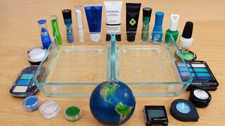 Earth - Mixing Makeup Eyeshadow Into Slime Special Series 190 Satisfying Slime