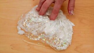 Pink vs White - Mixing Makeup Eyeshadow Into Slime! Special Series 184 Satisfying Slime Video