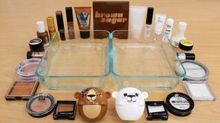 Brown vs Sugar - Mixing Makeup Eyeshadow Into Slime Special Series 178 Satisfying Slime Video