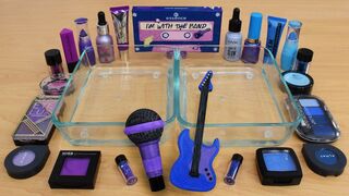 Purple vs Blue - Mixing Makeup Eyeshadow Into Slime Special Series 177 Satisfying Slime Video