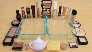 Tea vs Biscuit - Mixing Makeup Eyeshadow Into Slime Special Series 171 Satisfying Slime Video