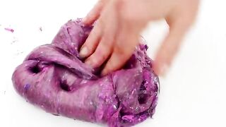 Pink vs Purple - Mixing Makeup Eyeshadow Into Slime Special Series 169 Satisfying Slime Video