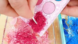 Pink vs Blue - Mixing Makeup Eyeshadow Into Slime Special Series 162 Satisfying Slime Video