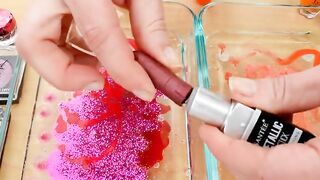 Rose vs Orange - Mixing Makeup Eyeshadow Into Slime Special Series 160 Satisfying Slime Video