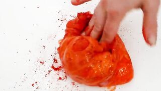 Rose vs Orange - Mixing Makeup Eyeshadow Into Slime Special Series 160 Satisfying Slime Video