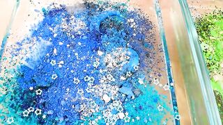 Blue vs Green - Mixing Makeup Eyeshadow Into Slime Special Series 158 Satisfying Slime Video