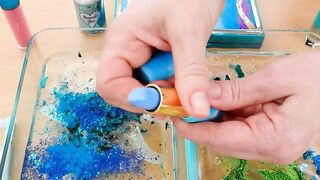 Mermaid - Mixing Makeup Eyeshadow Into Slime Special Series 156 Satisfying Slime Video