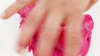 Pink vs Pink - Mixing Makeup Eyeshadow Into Slime! Special Series 152 Satisfying Slime Video