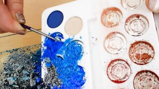 Fire vs Water - Mixing Makeup Eyeshadow Into Slime! Special Series 122 Satisfying Slime Video