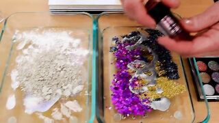 Unicorn vs Galaxy Glitter Mixing Makeup Eyeshadow Into Slime Special Series 116 Satisfying Slime