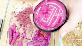 Rose vs Gold - Mixing Makeup Eyeshadow Into Slime! Special Series 112 Satisfying Slime Video
