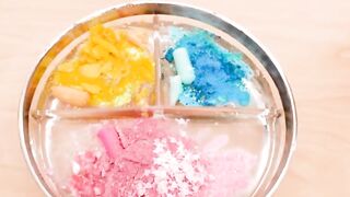 Pink vs Blue vs Yellow - Mixing Makeup Eyeshadow Into Slime! Special Series Satisfying Slime Video