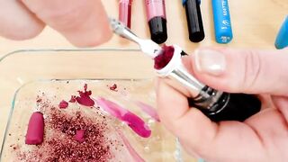 Rose vs Blue - Mixing Makeup Eyeshadow Into Slime! Special Series 87 Satisfying Slime Video
