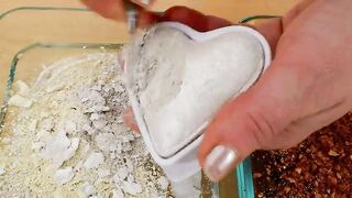 White vs Gold Mixing Makeup Eyeshadow Into Slime! Special Series 70 Satisfying Slime Video