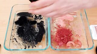 Black vs Rose - Mixing Makeup Eyeshadow Into Slime! Special Series 63 Satisfying Slime Video