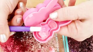 Pink vs Purple - Mixing Makeup Eyeshadow Into Slime! Special Series 62 Satisfying Slime Video