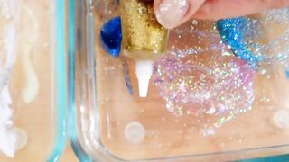 Holo vs Glitter - Mixing Makeup and Eyeshadow into Slime! Special Series 58! Satisfying Slime Video