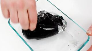 Mixing Makeup Eyeshadow Into Slime! Black vs Gold Special Series Part 56 Satisfying Slime Video
