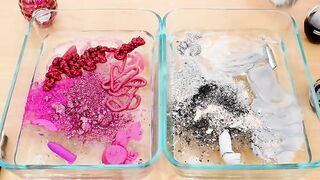 Mixing Makeup Eyeshadow Into Slime! Pink vs Silver Special Series Part 49 Satisfying Slime Video