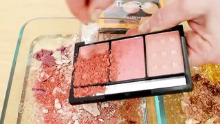 Mixing Makeup Eyeshadow Into Slime! Rose vs Gold Special Series Part 47 Satisfying Slime Video