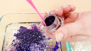 Mixing Makeup Eyeshadow Into Slime ! Purple vs White Special Series Part 36 Satisfying Slime Video