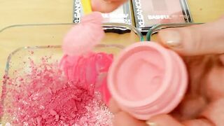 Mixing Makeup Eyeshadow Into Slime ! Pink vs Red Special Series Part 34 Satisfying Slime Video