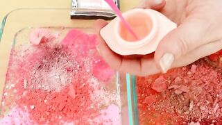 Mixing Makeup Eyeshadow Into Slime ! Pink vs Red Special Series Part 34 Satisfying Slime Video