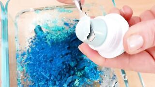 Mixing Makeup Eyeshadow Into Slime ! Pink vs Teal Special Series Part 30 Satisfying Slime Video