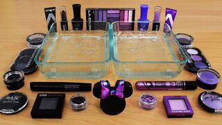 Mixing Makeup Eyeshadow Into Slime ! Black vs Purple Special Series Part 27 Satisfying Slime Video