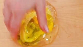 Mixing Makeup Eyeshadow Into Slime ! Red vs Yellow Special Series Part 24 Satisfying Slime Video