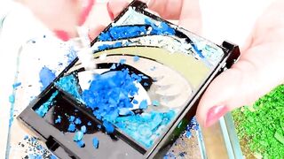 Mixing Makeup Eyeshadow Into Slime ! Blue vs Green Special Series Part 19 Satisfying Slime Video