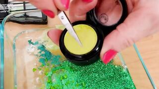 Mixing Makeup Eyeshadow Into Slime ! Purple vs Green Special Series Part 17 Satisfying Slime Video