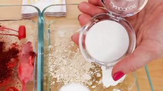 Mixing Makeup Eyeshadow Into Slime ! Red vs White Special Series Part 15 Satisfying Slime Video
