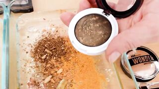 Mixing Makeup Eyeshadow Into Slime ! Silver vs Gold Special Series Part 6 ! Satisfying Slime Video
