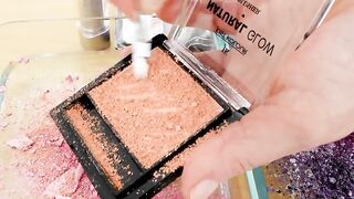 Mixing Makeup Eyeshadow Into Slime ! Pink vs Purple Special Series Part 5 ! Satisfying Slime Video
