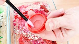 Mixing Makeup Eyeshadow Into Slime ! Red vs Green Special Series Part 3 ! Satisfying Slime Video