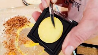 Mixing Makeup Eyeshadow Into Slime ! Blue vs Yellow Special Series ! Satisfying Slime Video