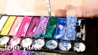 Mixing Eyeshadow into Clear Slime - Satisfying Slime ASMR Part 3