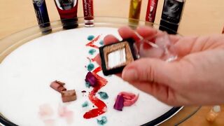 Mixing Makeup and Glitter Into Glossy Slime ! Recycling My Makeup In Slime ! SATISFYING SLIME VIDEO
