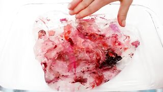 Mixing Lipstick Into Clear Slime ! Recycling My Old Lipstick In Slime - Slime Smoothie!