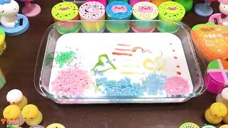 Mixing MAKEUP vs GLITTER into GLOSSY Slime | Slime Smoothie | ASRM #995