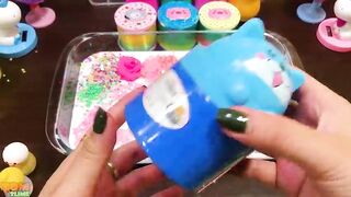 Mixing MAKEUP vs GLITTER into GLOSSY Slime | Slime Smoothie | ASRM #995