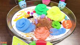 Mixing MAKEUP and CLAY into GLOSSY Slime | Slime Smoothie | Satisfying Slime Videos #989