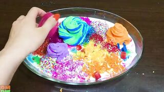 Mixing MAKEUP , CLAY and GLITTER into GLOSSY Slime | Slime Smoothie | Satisfying Slime Videos #977